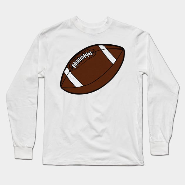 Superbowl NFL Football Tribute - American Football Superbowl - NFL tribute Ball NFL American - Football Ball Tribute Superball Long Sleeve T-Shirt by TributeDesigns